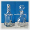200ml glass cooking oil /seasame oil glower bottle with handle and glass stopper